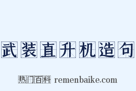 武装直升机造句是什么意思的图片